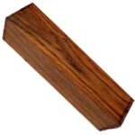 Carrelet de bois de Cocobolo 80 x 80 x 200mm.Dalbergia retusa - Stock CITES annexe II