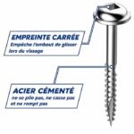 Boîte de 500 vis Pocket-Hole Maxi-Loc filetage fin – 38 mm – Kreg – Image 2