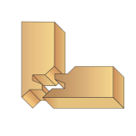 Jeu de 2 plaquettes profil de rechange pour porte outils bouvetage d'angle.
Leman