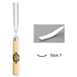 Gouge courbée modèle 3116 Kirschen coupe n°7 largeur 2 à 10 mm