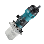 Affleureuse électronique Makita avec pince diamètre 6mm
Inclus une fraise droite 6mm