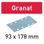 Feuilles abrasives Granat StickFix 93x178mm grain P180 boite de 100