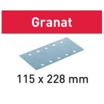 Feuilles abrasives Granat StickFix 115x228mm grain P240 boite de 100