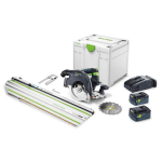 Scie circulaire à capot basculant sans fil HKC 55 5,0 EBI-Set-FSK 420 - Festool