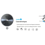 Lame de scie circulaire carbure 
Diamètre 180 AL30 Z48alu - Isocele