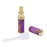 Atomiseur de parfum standard 1 coté plat et 1 coté bombé plaqué or 10 kt