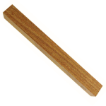 Carrelet d'Ebène verte 20 x 20 x 200mm pour stylo.