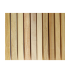 LOT de 10 carrelets bois clairs 20 x 20 x 200mm pour stylo.