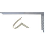 Équerre de charpentier à trous 700 × 300 mm – Acier inox à ressort