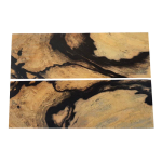 Paire de plaquettes en Ebène Royal du Laos 7 x 40 x 120mm