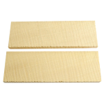 Paire de plaquettes en Erable ondé 6 x 40 x 120mm