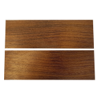 Paire de plaquettes en Gaïac du Mozambique 6 x 40 x 120mm