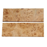 Paire de plaquettes en Loupe d'Orme 6 x 40 x 120mm 
RUPTURE DE STOCK
