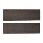 Paire de plaquettes en Bois de Morta 6 x 40 x 120mm