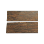 Paire de plaquettes en Palmier noir 6 x 40 x 120mm