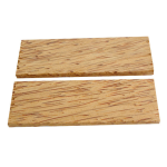 Paire de plaquettes en Palmier rouge 6 x 40 x 120mm