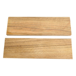 Paire de plaquettes en Teck 6 x 40 x 120mm