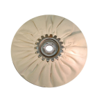 Disque de coton ventilé cousu diamètre 200 alésage 20 pour ébauche tendre