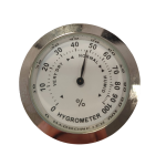 Hygromètre diamètre 37 mm chromé à encastrer fond blanc