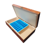 Coffret de rangement en bois pour fraises et disques