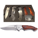 Kit de couteau pliant Framelock FL001 lame 85mm environ, bois cocobolo.