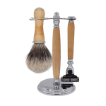 Présentoir chromé pour rasoir modèle 2 et blaireau