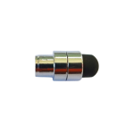 Embout complet chromé avec caoutchouc pour tube de 7mm