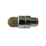 Embout complet avec tissus type cote de maille pour tube de 7mm - CHROME