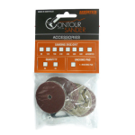 Lot de 20 abrasifs de longue durée corindon grain 320