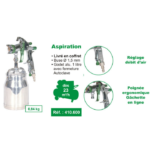 Coffret pistolet de peinture XPBP inférieur
Modèle basse pression, type aspiration