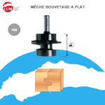 Mèche d'assemblage à encoller carbure 2 coupes diamètre 44mm LU 32 - queue de 8mm Leman