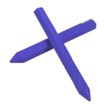 Boîte 6 craies forestières bleues. 
marquage sur bois sec ou humide