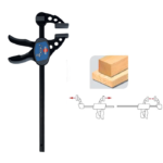 Serre-joints à serrage rapide une main Leman
Saillie 85  section 18x5 - serrage 300 mm