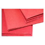 Feuille fibre intercalaire rouge épaisseur 3mm format 21cm x 15cm environ
