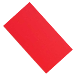 Feuille intercalaire polypropylène rouge épaisseur 0,8mm format 21cm x 17cm environ