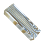 Ebauche de manche polyester or/argent/blanc
30x35x114 mm