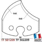 Jeu de 2 fers profilés hauteur 50mm
Epaisseur 5.5 mm