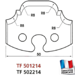 Jeu de 2 fers profilés hauteur 50mm
Epaisseur 5.5 mm