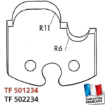 Jeu de 2 fers profilés hauteur 50mm