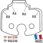 Jeu de 2 fers profilés hauteur 50mm