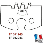 Jeu de 2 fers profilés hauteur 50mm