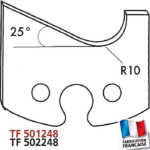 Jeu de 2 fers profilés hauteur 50mm