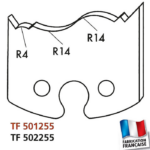 Jeu de 2 fers profilés hauteur 50mm