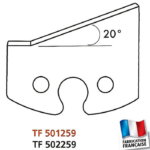 Jeu de 2 fers profilés hauteur 50mm