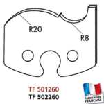 Jeu de 2 fers profilés hauteur 50mm