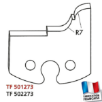 Jeu de 2 fers profilés hauteur 50mm