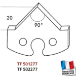 Jeu de 2 fers profilés hauteur 50mm