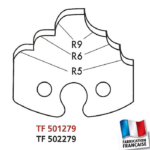 Jeu de 2 fers profilés hauteur 50mm