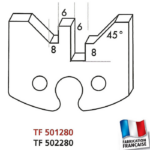 Jeu de 2 fers profilés hauteur 50mm