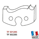 Jeu de 2 fers profilés hauteur 50mm